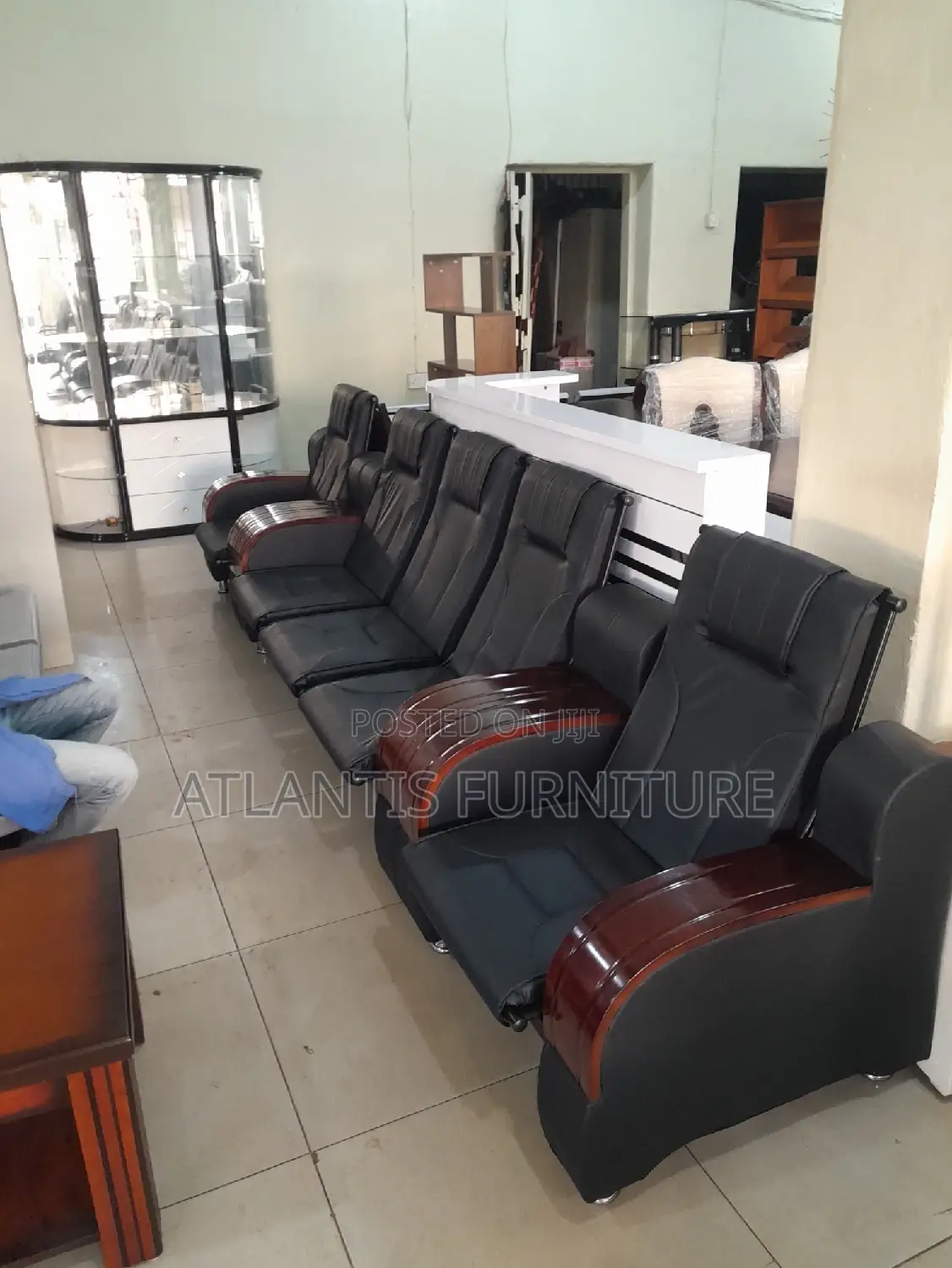 Executive Office Sofa Wooden Hands