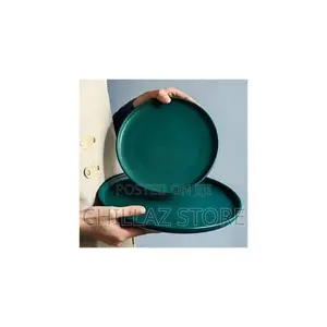6 Pieces of 9 Inch Modern Dinner Plates Ceramic Dinnerware