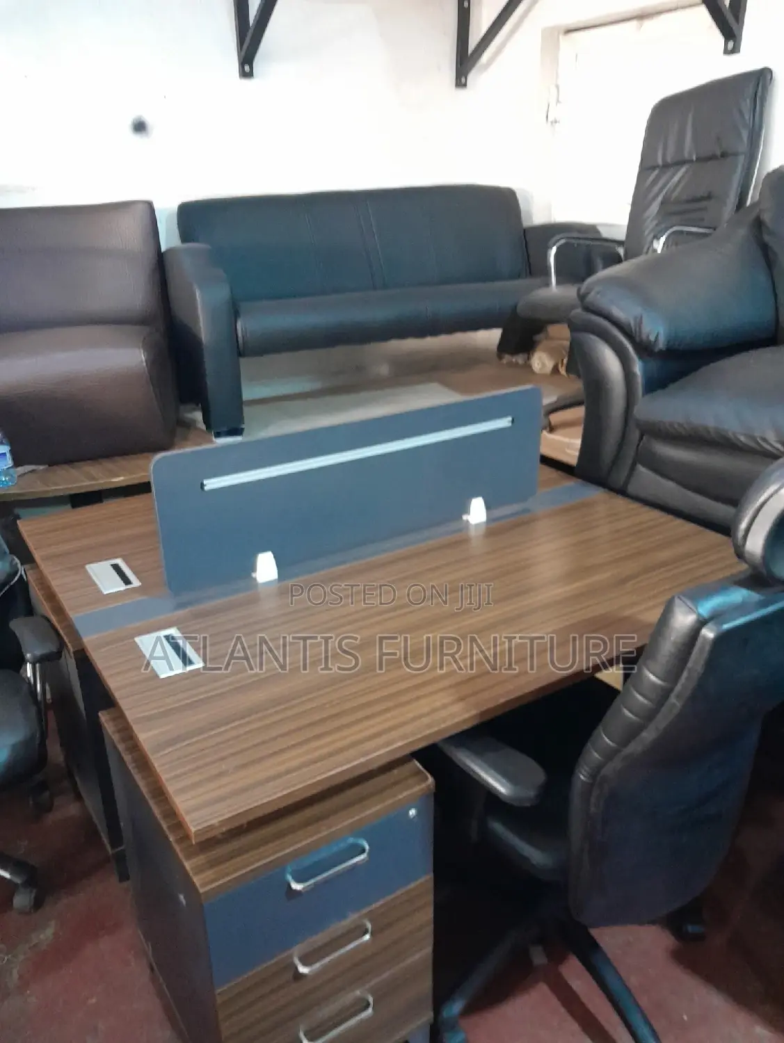 Two Seater Workstation Wooden.