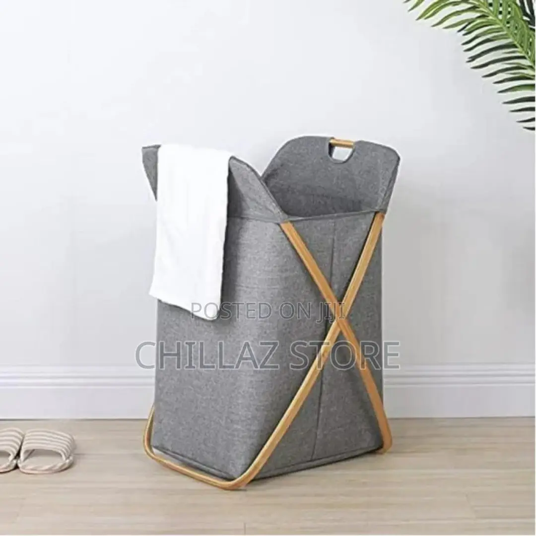 Laundry Hamper With Lid ,Small Bamboo Laundry Basket