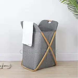 Laundry Hamper With Lid ,Small Bamboo Laundry Basket