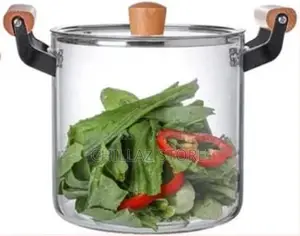 5litre Glass Saucepan With Lid for Cooking Glass Pot