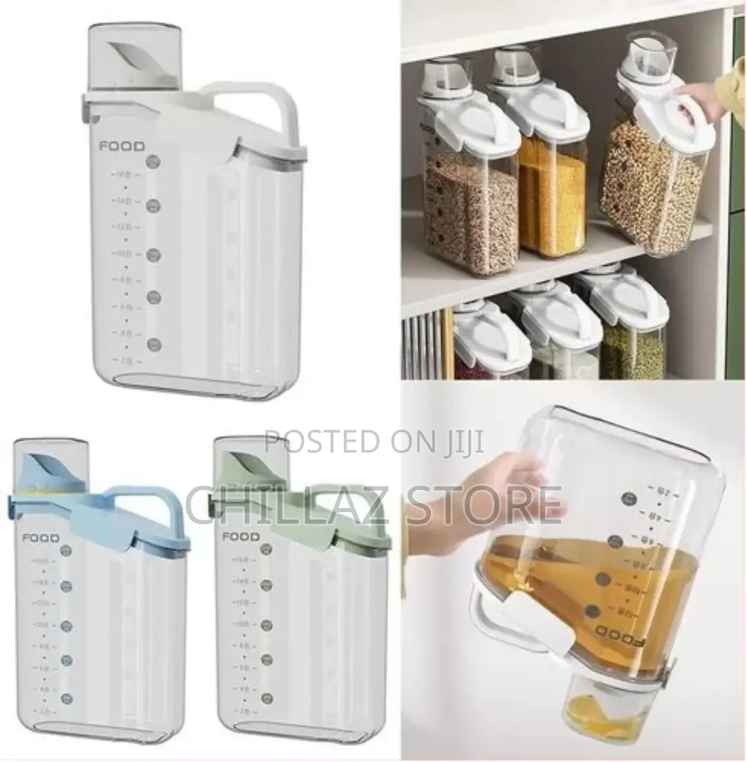 3 Pieces of 2500m,1500ml Cereal Containers Storage Dispenser