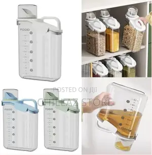 3 Pieces of 2500m,1500ml Cereal Containers Storage Dispenser