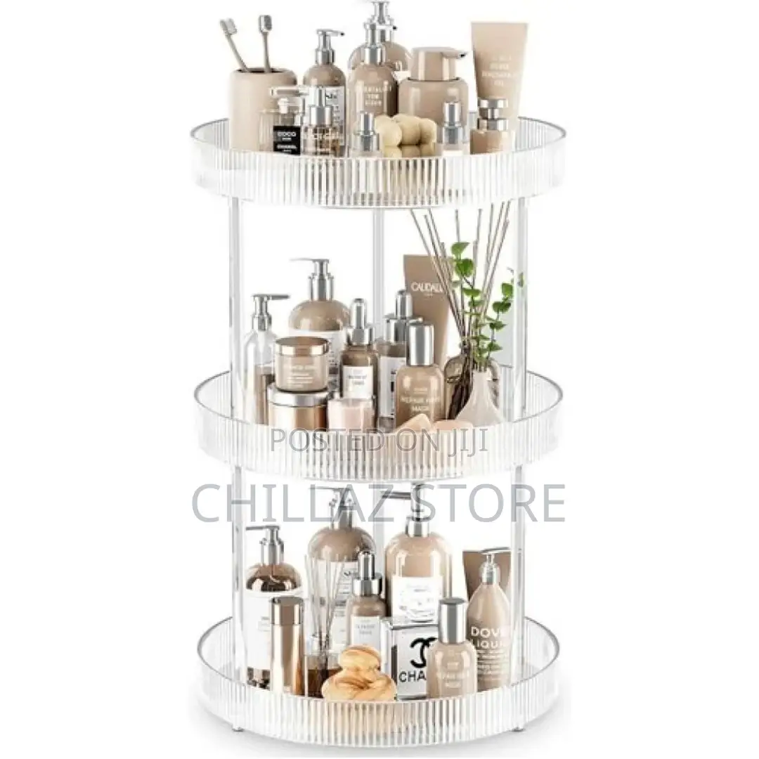Vanity Spinning Tray 3-Tier Turntable Spice Rack