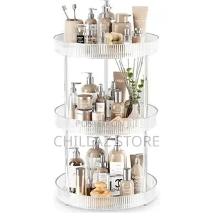 Vanity Spinning Tray 3-Tier Turntable Spice Rack