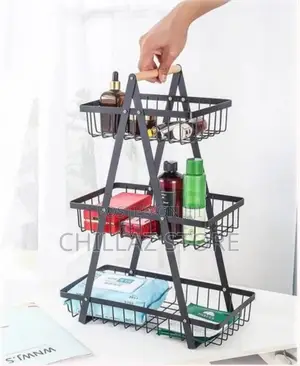 3 Tier Portable Fruit Basket Stand Vegetable Bread Snacks