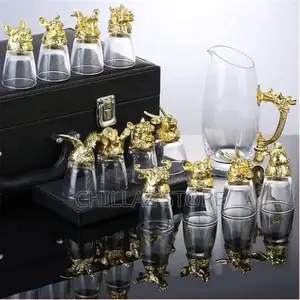 Wine Carafe Twelve Zodiac Signs Tumblers Glasses