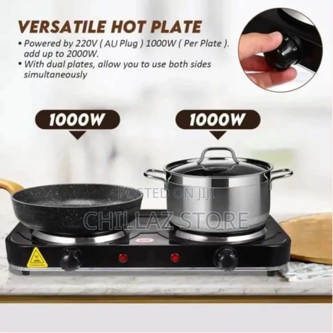RAF Electric Ceramic Stove 1000+1000 Watts Cooking Hot Plate