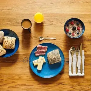 16 Piece Dazzling Blue Plates, Cups, Bowls Side Plate