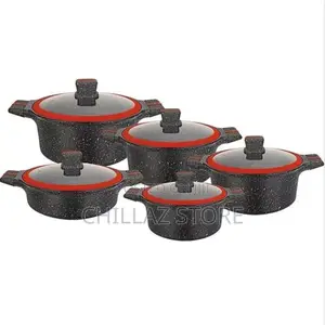 10 PCS Set UCC Life Heavy Granite Pots Cookware Set