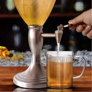 3L Beer Tower Dispenser, Tabletop Beer Tower With LED Lights
