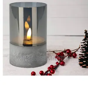 Elegant Led Candle in Glass.