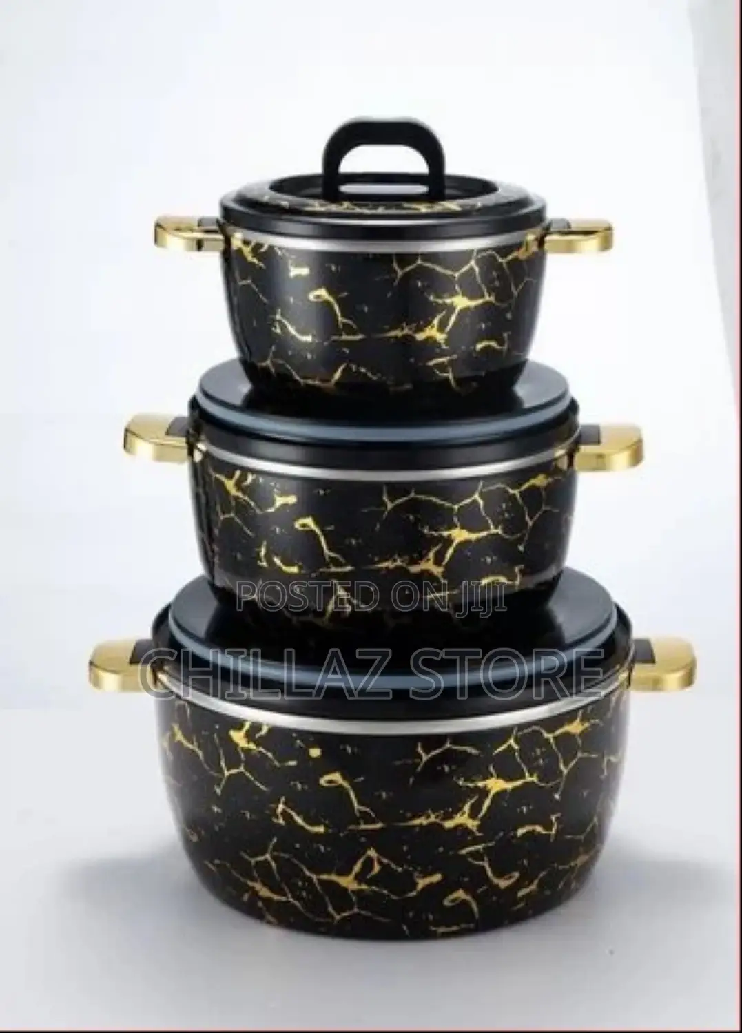 3-Piece Thermal Casserole Dish Set With Lids,