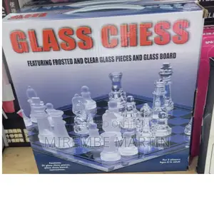 Glass Chess Board Game.