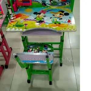Kids Adjustable 2 In1 Study Table With Chairs.