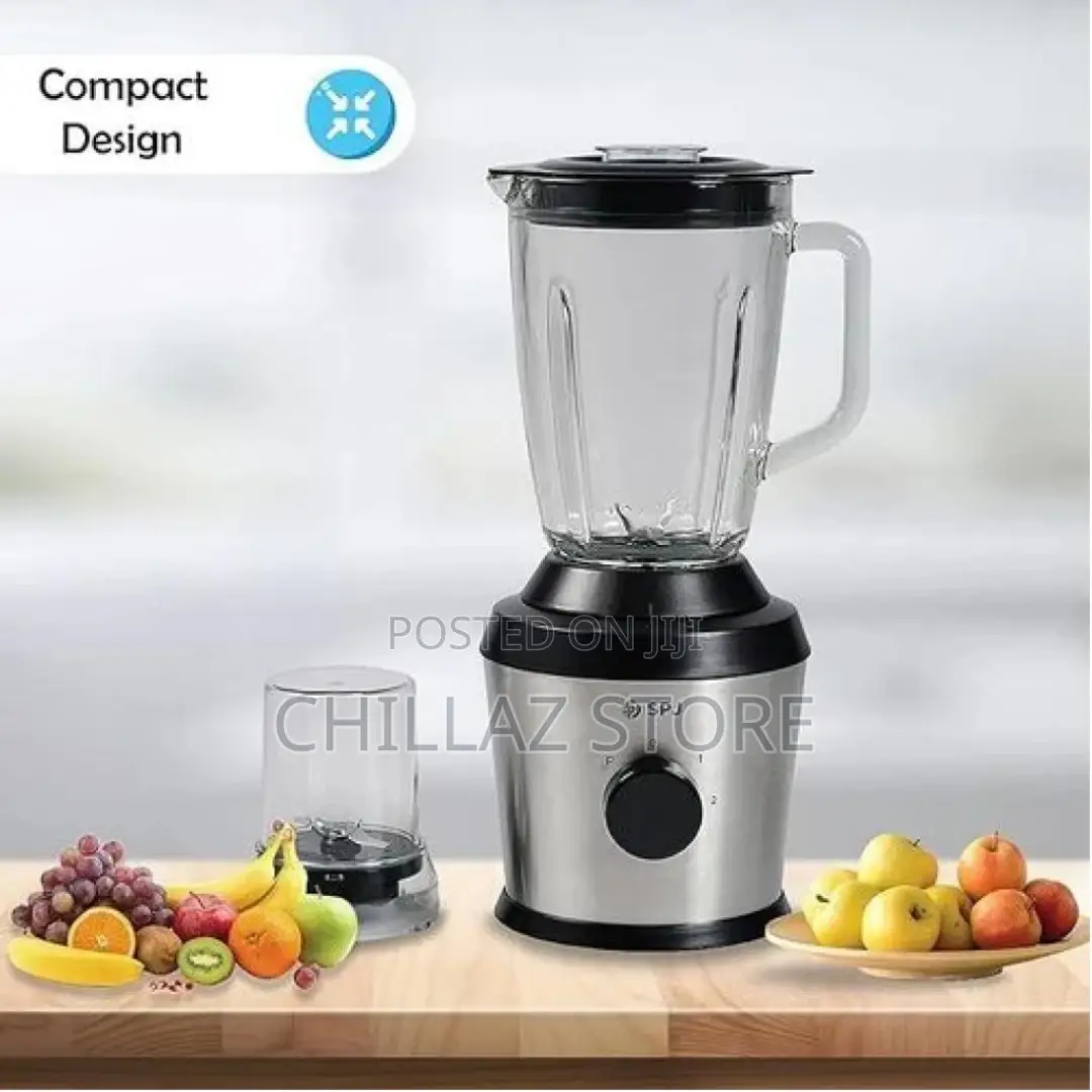SPJ Proffessional 2 in 1 Blender, Grinder (Glass Jar) 1.5L