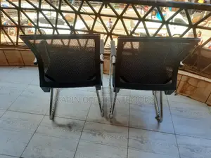 Back Mesh Waiting Chairs, 2 Pieces