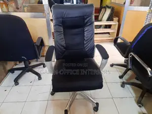 Leathered Long Back Chair