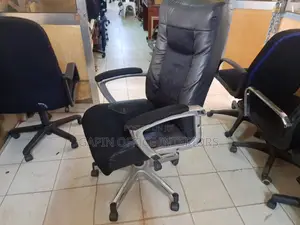 Leathered Long Back Chair