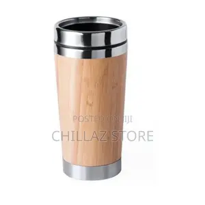 Stainless Steel Bamboo Travel Mug