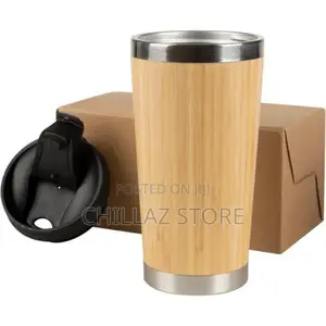 Stainless Steel Bamboo Travel Mug