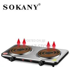 Sokany 2 Burners Solid Electric Cooktop Stove