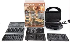Sokany 7 in 1 Sandwich Waffle Donut Maker Set-