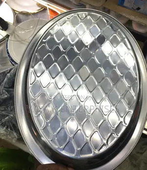 Stainless Steel Oval Tray 2pcs