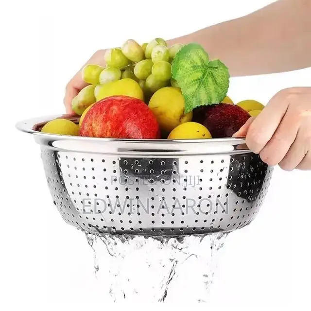 Stainless Steel Colander Strainer With Drain Bowl