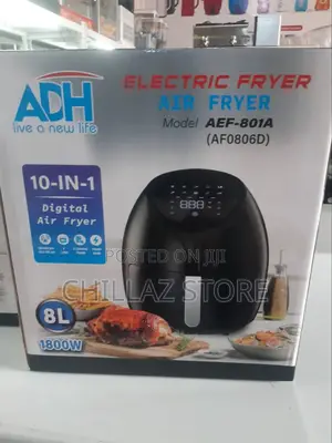 ADH 8L Digital Air Fryer AF0806D – Black
