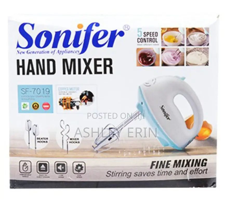 Hand Mixer Electric Blender (Sonifer Sf-1790)