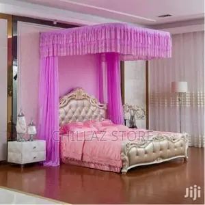 6*6 Wall Mounted Mosquito Net – Pink