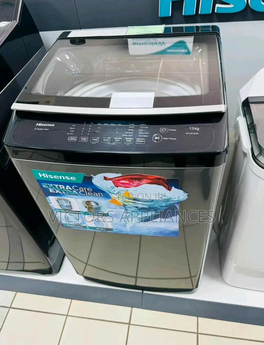 Hisense 13kg Top Loader Washing Machine (Titanium Grey)