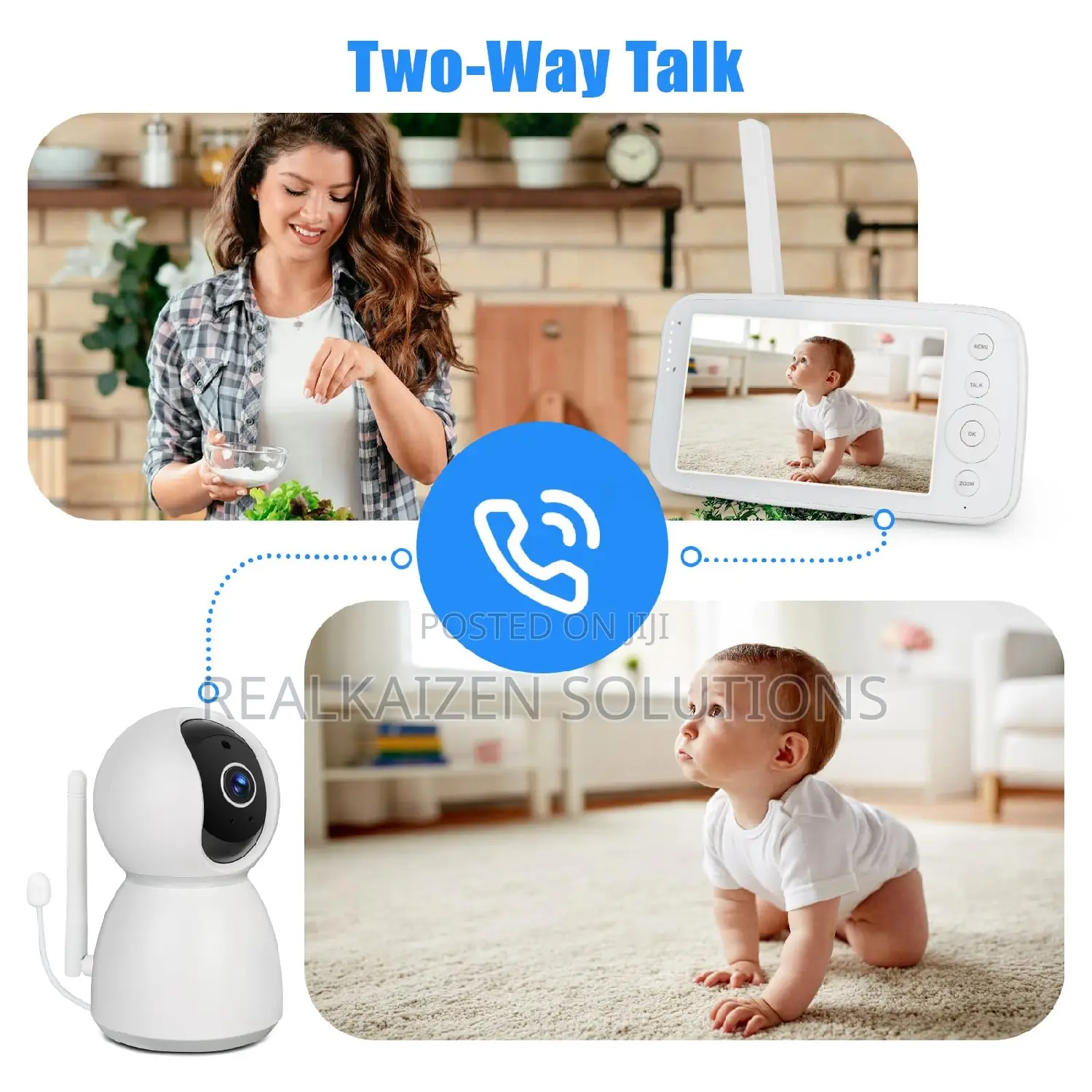 BABY MONITOR With 5 Inch HD Digital Camera and Audio Camera