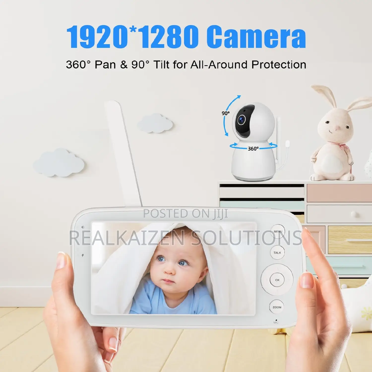 BABY MONITOR With 5 Inch HD Digital Camera and Audio Camera