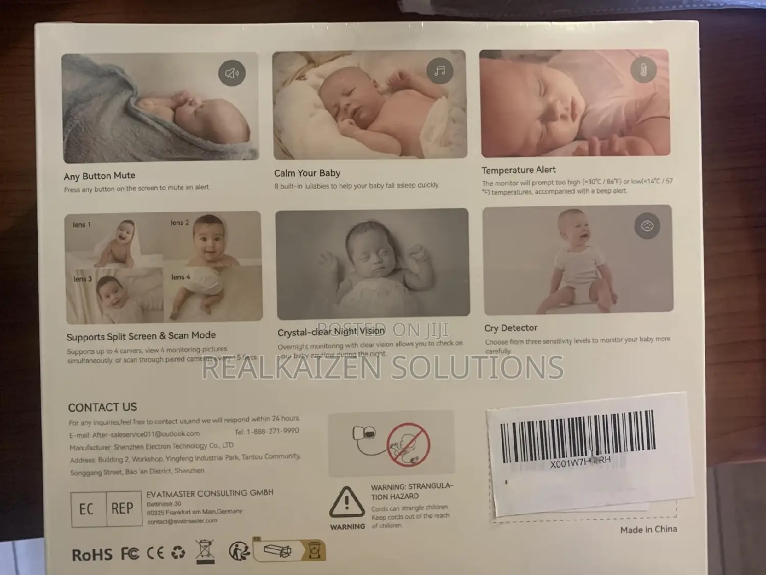 BABY MONITOR With 5 Inch HD Digital Camera and Audio Camera
