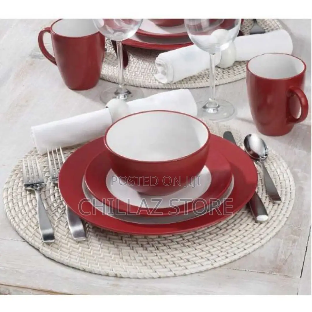 16tableware Set of Plates Cups Bowls Sideplates Dinner Sets