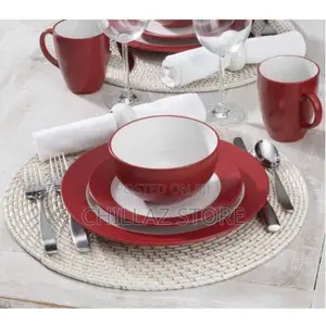 16tableware Set of Plates Cups Bowls Sideplates Dinner Sets