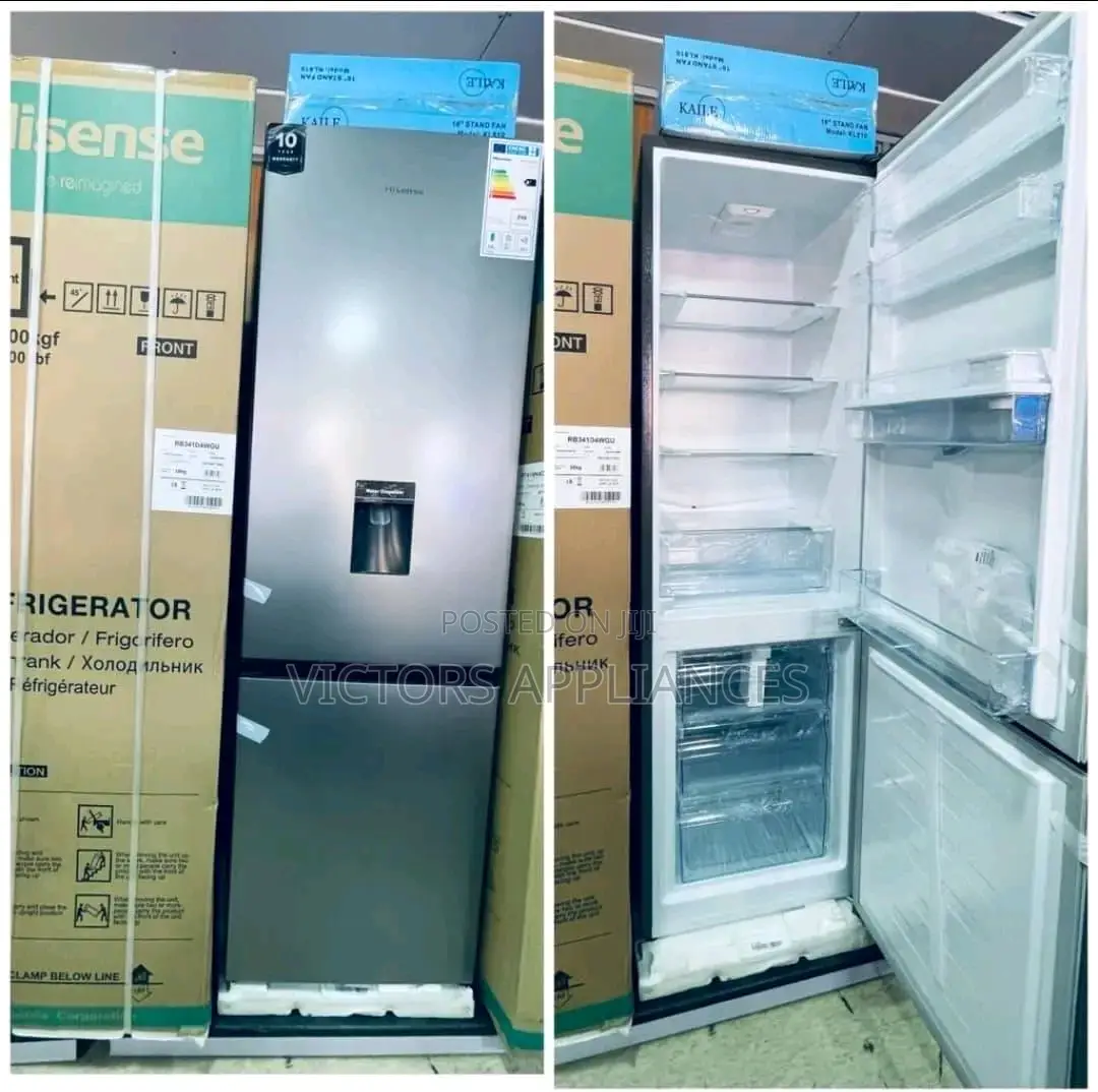 341litres Hisense Double Door Bottom Freezer Refrigerator