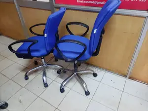 Blue Office Chairs, 2 Pieces