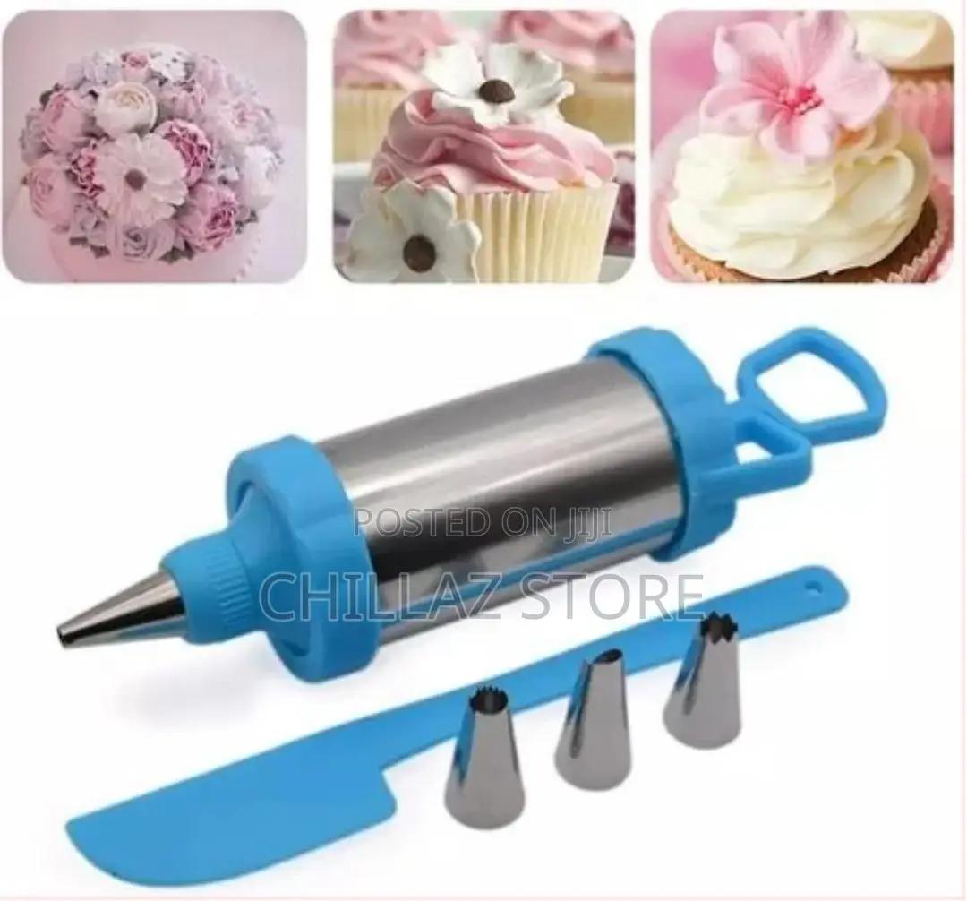 5 Pieces Cake Decorating Tool With Spatula/Blue