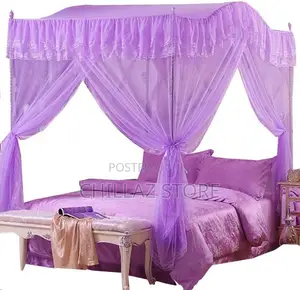 Luxurious Curved Mosquito Net With Poles –