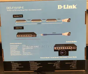 Dlink Des- F1006p-E 6port Poe Switch