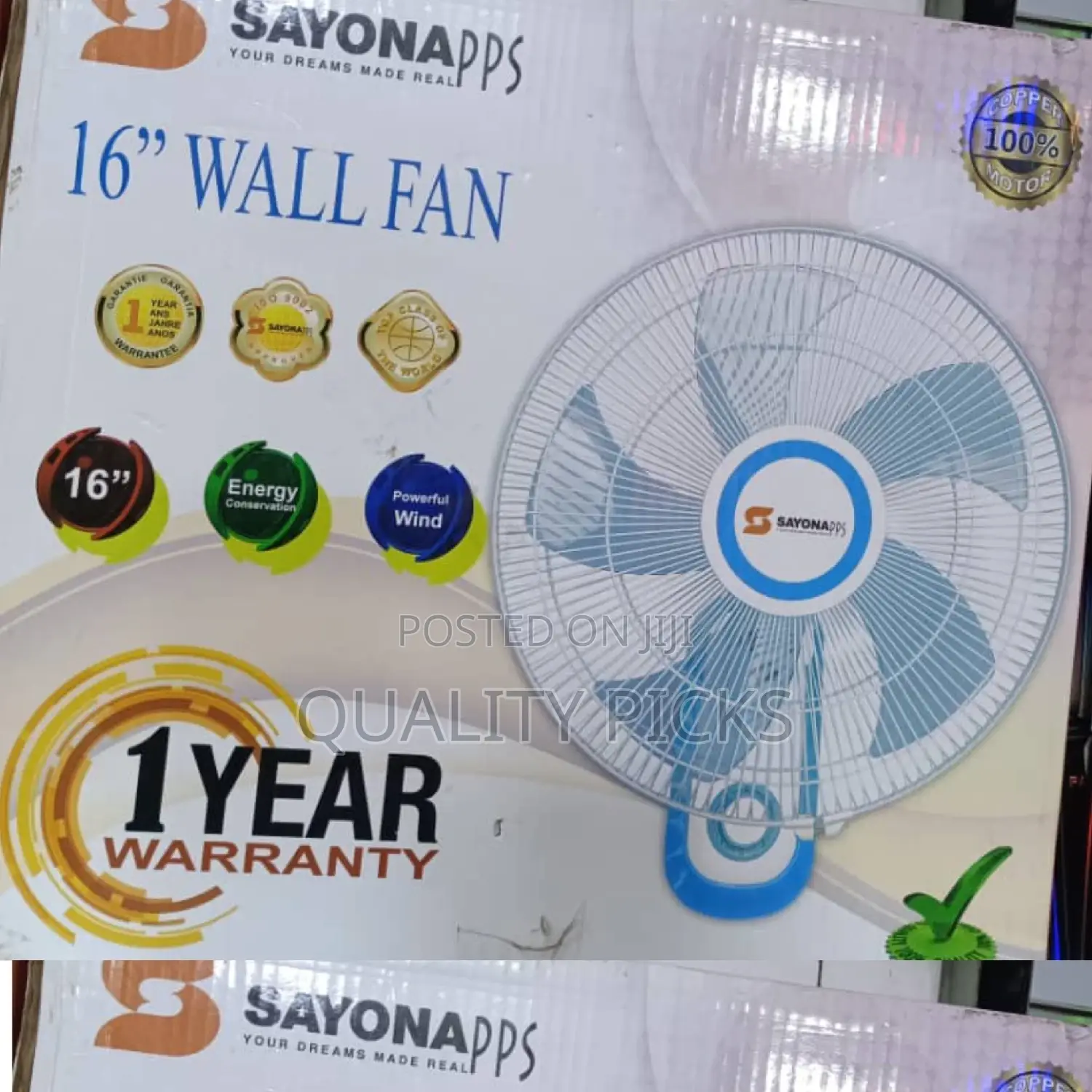 Mounted Sayona Wall Fan