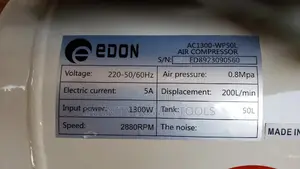 Normal Compressor 50l Edon Brand