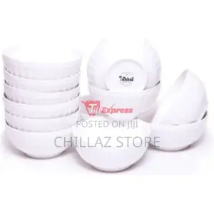 12 Pieces of Soup Bowls – White