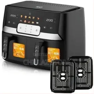 RAF 12L Air Fryer With 2 Independent Baskets Grill Oven