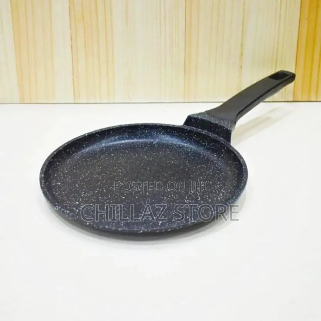 Ceramic Coated Chapati Roti Omelets Crepe Frying Pan- Black