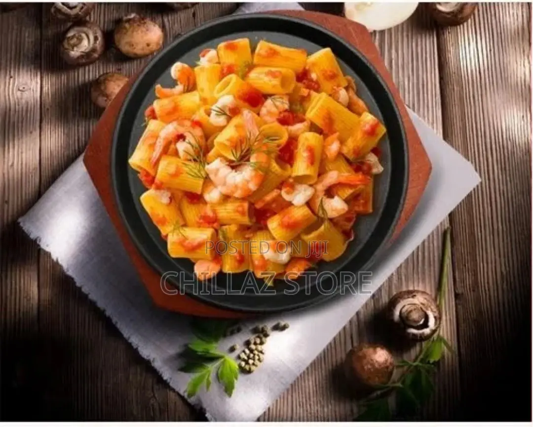 Kitchen Round Sizzling Plate Cast Iron Plate